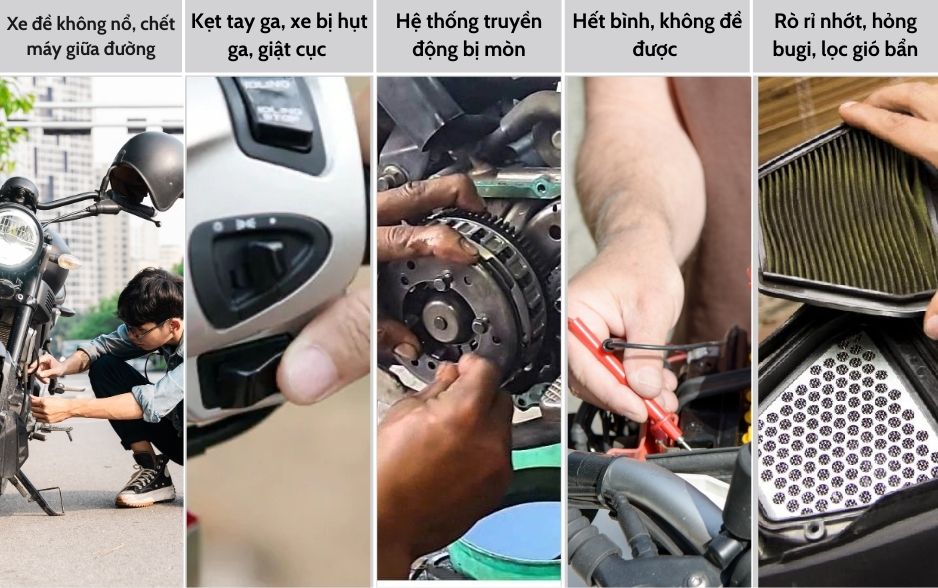 sửa xe máy tại nhà