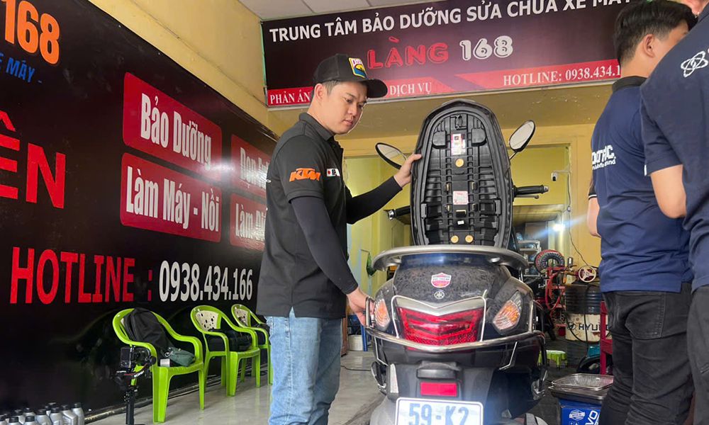 Xưởng sửa xe Làng 168