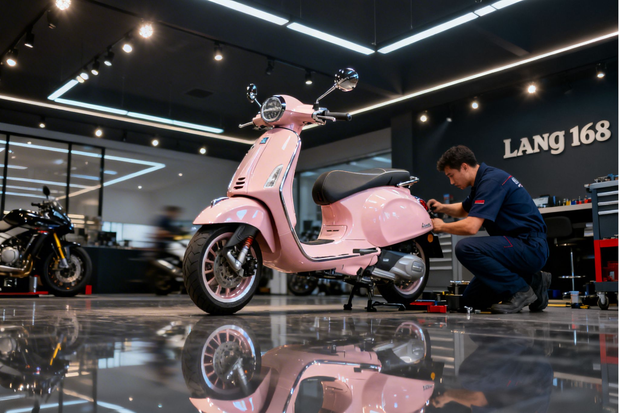 Sửa chữa xe Vespa tại Sài Gòn